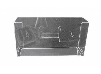 PLASDENT Tissue Box Dispenser CLEAR For (4.75in W x 9in L x 2in H) Box Horizontal - #1300H - Each