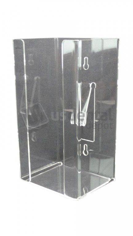 PLASDENT Tissue Box Dispenser CLEAR For (4.75in W x 9in L x 3.5in H) Box Vertical- #1310- Each