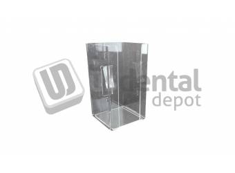 PLASDENT Tissue Box Dispenser CLEAR For (4.75in W x 9in L x 4.75in H) Box Vertical- #1330- Each