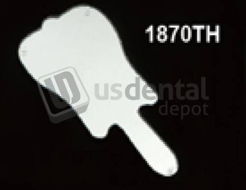 PLASDENT Tooth Hand Mirror ( 5.5 W x 11in L ) - #1870TH - Each
