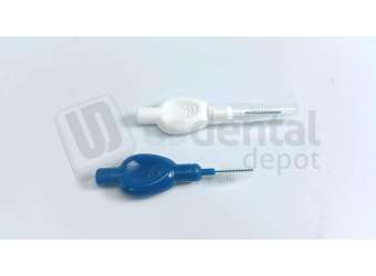 PLASDENT Interdental Brushes - #2000L - Wide - BLUE & WHITE ASSORTED - ( 50Bags Of 1/Box )