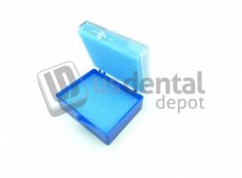 PLASDENT BLUE & CLEAR Top 2in C&B Box With-FOAM- #202CBXF-2  500pk  w/Foam