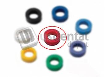 PLASDENT Standard Color Code Rings-#202CD-RED Silicone-60Pcs/Box -65% los Plastic Sundries-#202CD-5N