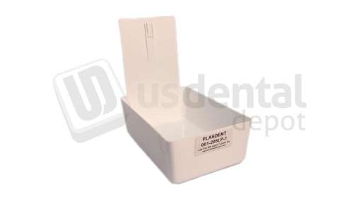 PLASDENT Lab Pan - #205LP-1 - WHITE with plastic center clip (no hanging) - Each - 7 3/8in x 4 5/8in x 2 3/8in