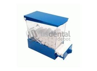 PLASDENT Pull Style Cotton Roll Dispenser- #207CDR- 2 Color : BLUE- Each