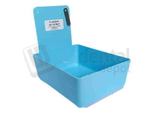 PLASDENT Lab Pan - #207MLP-2 - Light Blue with metal clip ( non - Hanging ) - 7in x 5in x 2 - in Deep