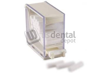 PLASDENT Push Style Cotton Roll Dispenser- #209CRD- 1- Color: WHITE