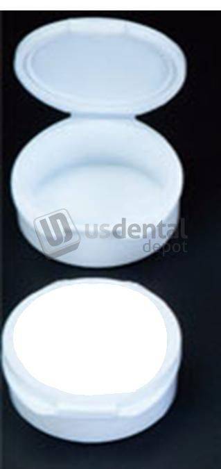PLASDENT Large Round Boxes Packaging - 1000 pcs Diameter 1.5 in x Inner Deep in - #215BXL(B) - 1 - Color: White - ( 1000 Pcs/Case )