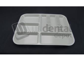 PLASDENT Divided Tray AD Setup Size A Color: GRAY - #300AD - 9 - Each - Dim: ( 13 3/4 Inches x 10 5/8 Inches x 7/8 Inches )
