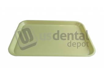 PLASDENT Flat Tray BF Setup Size B Color: YELLOW - #300BF - 3 - Each - Dim: ( 13.5 Inches x 9 5/8 Inches x 7/8 Inches )