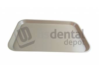 PLASDENT Flat Tray EF Setup Size E Color: BEIGE - #300EF - 7 - Each - Dim: ( 15 Inches x 10.5 Inches x 7/8 Inches )