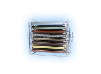 PLASDENT TRAY RACK - Chrome - for size E Tray (stackable) #300TRE ( Rack Only )
