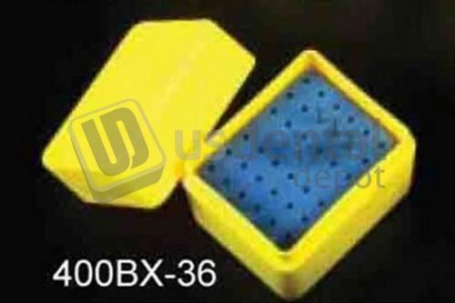 PLASDENT Square Bur Box-Capacity : 36 Fg Burs-Each-#400BX-36 ( )
