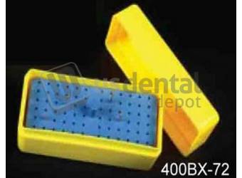 PLASDENT Rectangular Bur Box - Capacity : 72 Fg Burs - Each - #400BX - 72