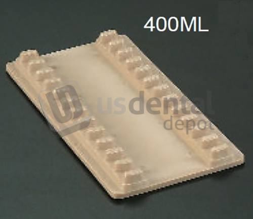 PLASDENT Large Instrument Mat - #400ML-1 - WHITE - Capacity: 12 - Dimension: 7.5in X 4in - Each
