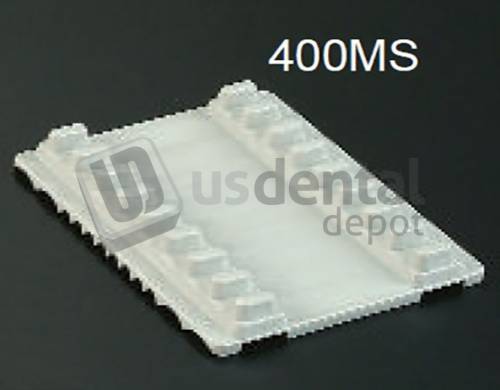 PLASDENT Small Instrument Mat - WHITE #400MS-1 -  Reversible - Capacity: 8 or 12 - Dim: 5in x 4in - Each.