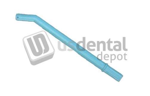 PLASDENT Oralsurge-III Surgical Aspirator Tip-#8020XLG-Color: Sea BLUE-3/8in Larger Orifice Vented Tip-( 25 Pcs/Bag  )
