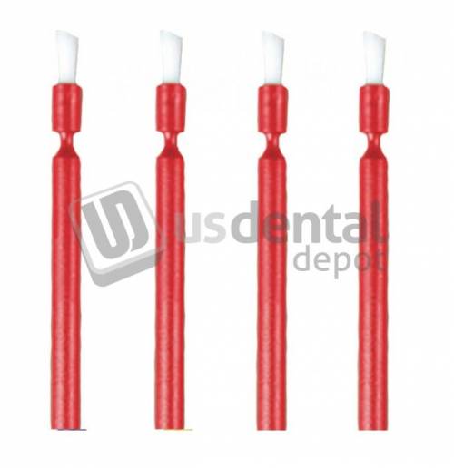 PLASDENT MAXBRUSH Applicators 4in Long - # 8101ST-red - Color: red - (100Pcs/Box)