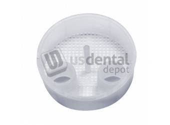 PLASDENT Disposable Traps 1inch diameter- # 8178-3(5503)- CLEAR- 144 Pcs/Box- Fits Belmont- Biotec- Chayes- Den- Tal- Ez- Dentech- Pelton & Crane- Proma & Others