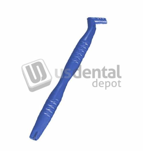 PLASDENT Universal Brush Handle Color: BLUE - #8404HND - BLUE - Each