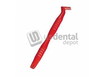 PLASDENT Universal Brush Handle Color: RED - #8404HND - RED - Each