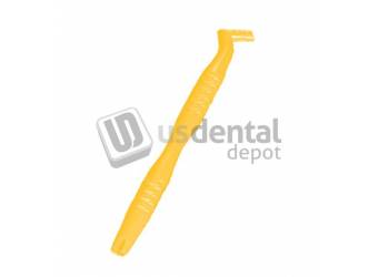 PLASDENT Universal Brush Handle Color: YELLOW - #8404HND-3  - Each