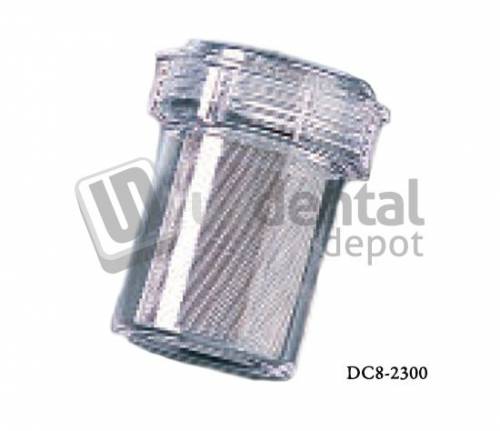 PLASDENT Disposable Canisters - #DC8-2300 - 8 Pcs/Box - ( 3.5in W x 4in H ) -