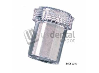 PLASDENT Disposable Canisters-#DC8-2350-8 Pcs/Box-( 3.5in W x 4in H )-Finer Mesh Screen -