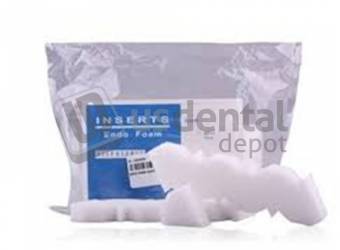 PLASDENT Endo Foam Inserts Disposable - #EFI - 1 - Color: WHITE - ( 48 Pcs/Bag ) - Endodontics Products & Needle Tips