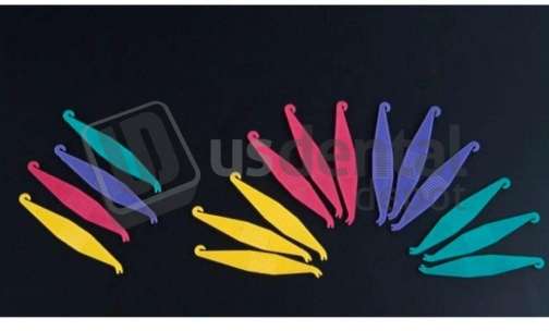 PLASDENT Ortho Elastic Placers- #EP2004-A-ASSORTED Colors: PURPLE-YELLOW-Turquoise & Rose Colors-( 100 Pcs/Bag )