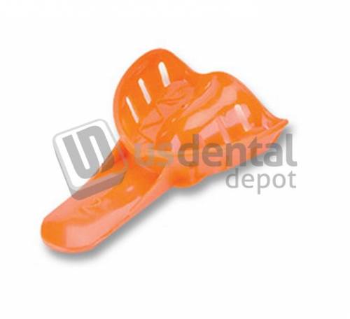 PLASDENT EXCELLENT COLORS #2 Child Medium - Upper - #ITO - 2U - Color: Orange - ( 25 Pcs/Bag ) - Ortho Impression Trays