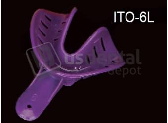 PLASDENT EXCELLENT COLORS #6 Adult Large - Lower - #ITO - 6L - Color: Purple - ( 25 Pcs/Bag ) - Ortho Impression Trays