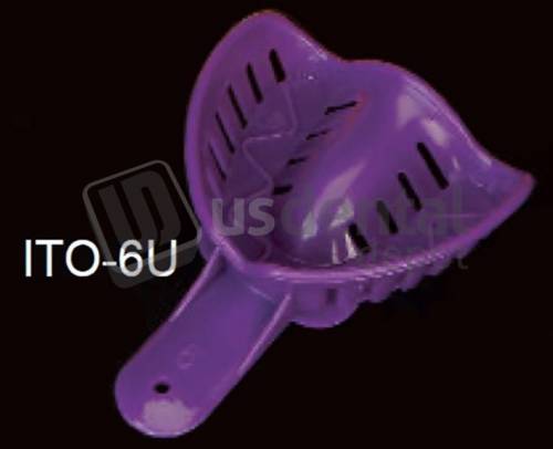 PLASDENT EXCELLENT COLORS #6 Adult Large - Upper - #ITO - 6U - 50 - Color: Purple - ( 50 Pcs/Bag ) - Ortho Impression Trays