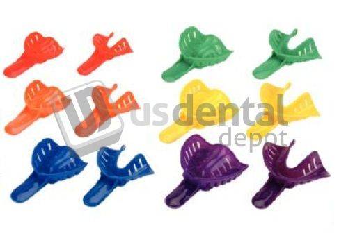 PLASDENT EXCELLENT COLORS ASSORTED Pack #ITO - AST - 60 ( 60 Pcs/Bag ) Ortho Impression Trays