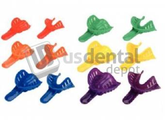 PLASDENT EXCELLENT COLORS ASSORTED Pack #ITO - AST ( 48 Pcs/Bag ) Ortho Impression Trays