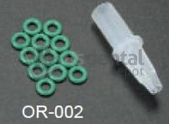 PLASDENT O-Rings Replacement Kit - #OR-002 - Color: GREEN - For Cavitron - (12 O-Rings /Bag)