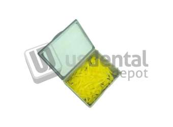 PLASDENT Acuwedges Plastic Wedges - #WG-14 - 14Mm - Color: YELLOW ( 100 Pcs/Box )
