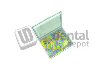 PLASDENT Acuwedges Plastic Wedges - #WG-A - ASSORTED 4 Sizes ( 100 Pcs/Box )