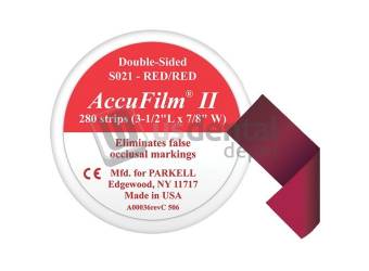 PARKELL - Accu-Film ll Accu-Film II - RED/RED. Double-sided .0008in  (21 microns) - #SO21