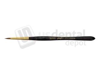 RENFERT -  Profi Brushes-size #4-2 Pcs-High quality porcelain brush made from A1 quality Kolinsky natural bristles.- #1711-0004 #17110004