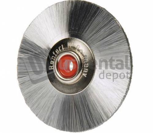 RENFERT Lathe Silver Wire Brushes 51mm 2 pieces-Stainless Steel- #1960000 #1960000