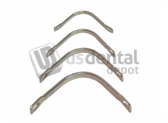 KEYSTONE Stainless Steel Lingual Bars - Medium Non braided - Stainless steel - w/ cutout ends for retenction 12pk #1110030