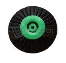 KEYSTONE B24 Lathe brushes - 2.5in - 63mm Diameter - 3 rows - Semi Converging Bristle - Plastic Hub - 12 p #1170210