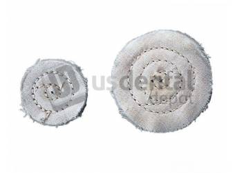 KEYSTONE  Baby Muslin Buffs, 1 1/2in  x 16 ply, Ideal for polishing small - #1180025