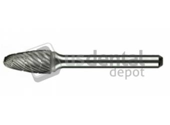 KEYSTONE  A 3/8 Spiral Cut Carbide Bur - Rotary, 1/Pk. These Spiral Cut Carbide - #1201730