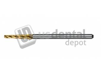 Mounted Gold Brass Wire Brushes - Diam: 7/8 in=22mm - Shank 1/8