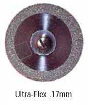 KEYSTONE  Ultra-Flex Diamond Disc, .17 mm x 22 mm dia. Single Sided, Each, 5 - #1290690