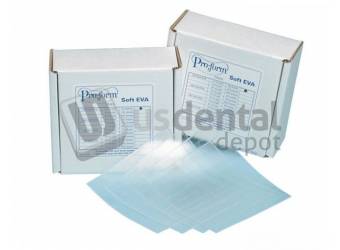 PRO-FORM  .040 Soft EVA Tray Material 5x5in  300pk. Soft, CLEAR, easily formed - #9597040