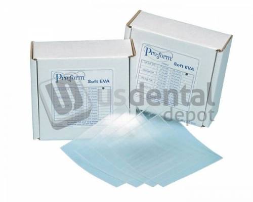 PRO-FORM  .060 Soft EVA Tray Material 5x5in  300pk. Soft, CLEAR, easily formed - #9597130