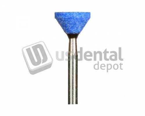 KEYSTONE  Blue Mounted Points, Inverted Cone, For Finishing Chrome Alloys - #1631074